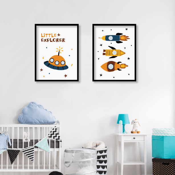 תמונות ממוסגרות לחדרי ילדים