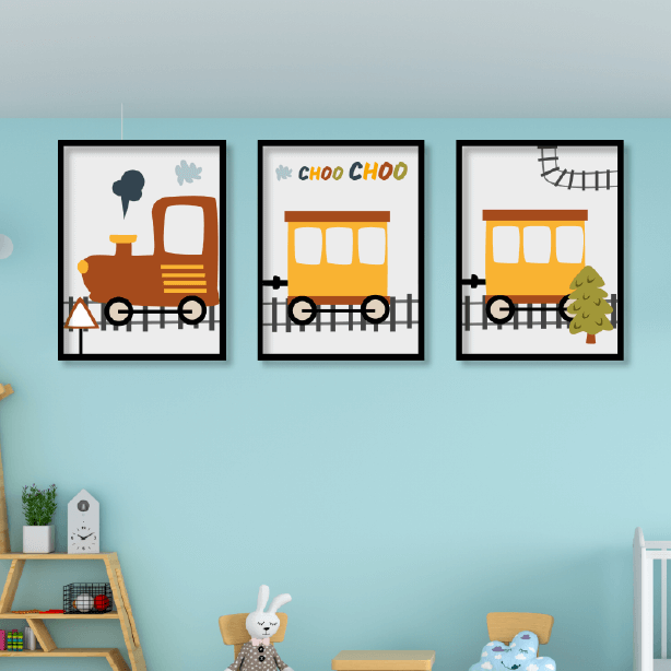 תמונות ממסוסגרות לחדרי ילדים