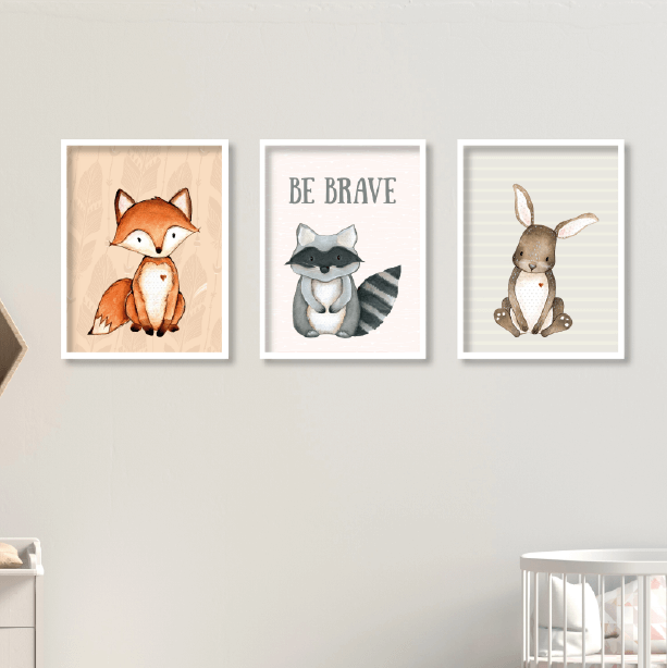 תמונות ממוסגרות לחדרי ילדים