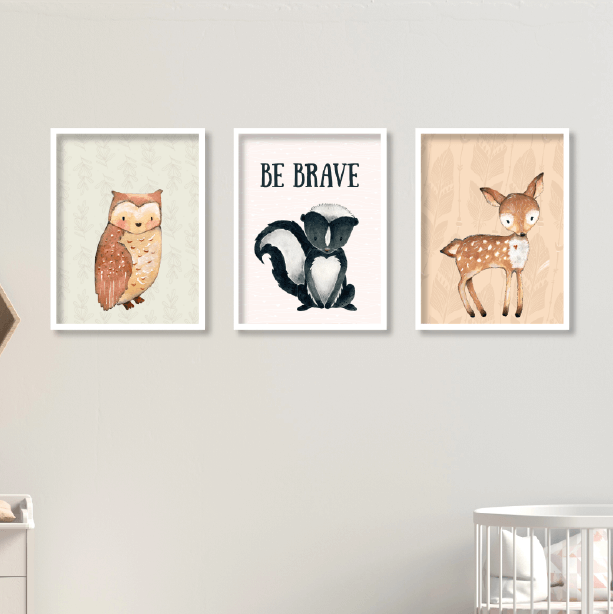 תמונות ממוסגרות לחדרי ילדים