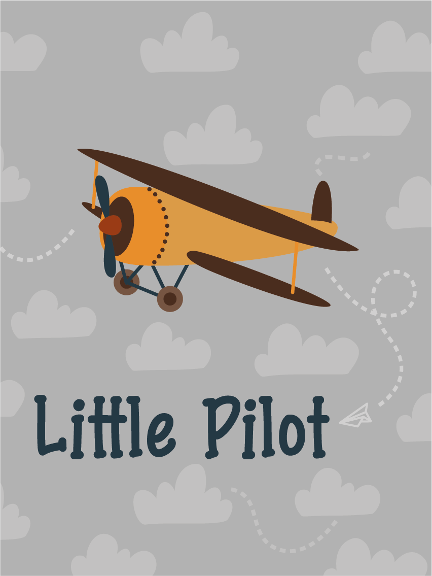 מטוס רקע אפור